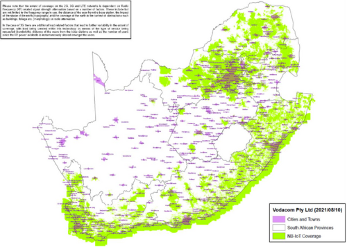 Vodacom Coverage Map