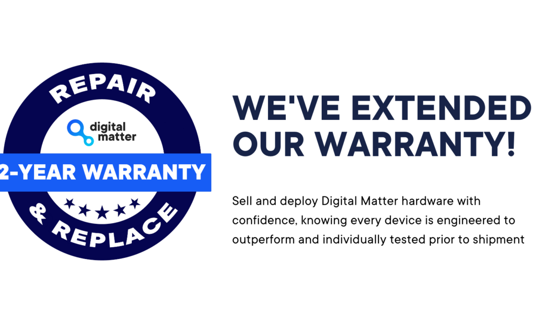 Digital Matter Manufacturer’s Warranty Extended to 2 Years