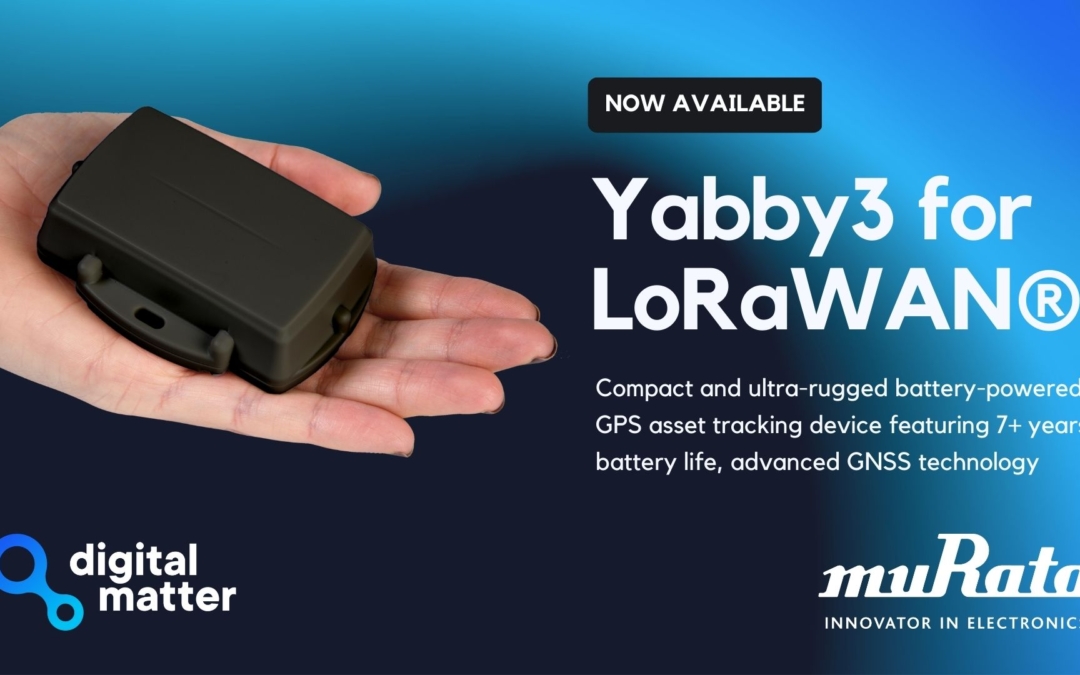 Yabby3 Battery-Powered GPS for LoRaWAN® Now Available
