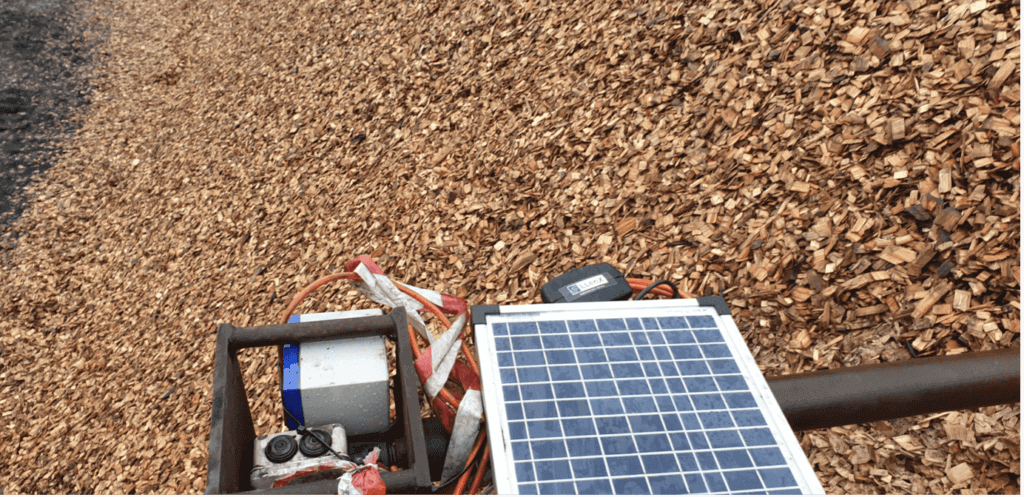 G70 installation on pile of natural resources