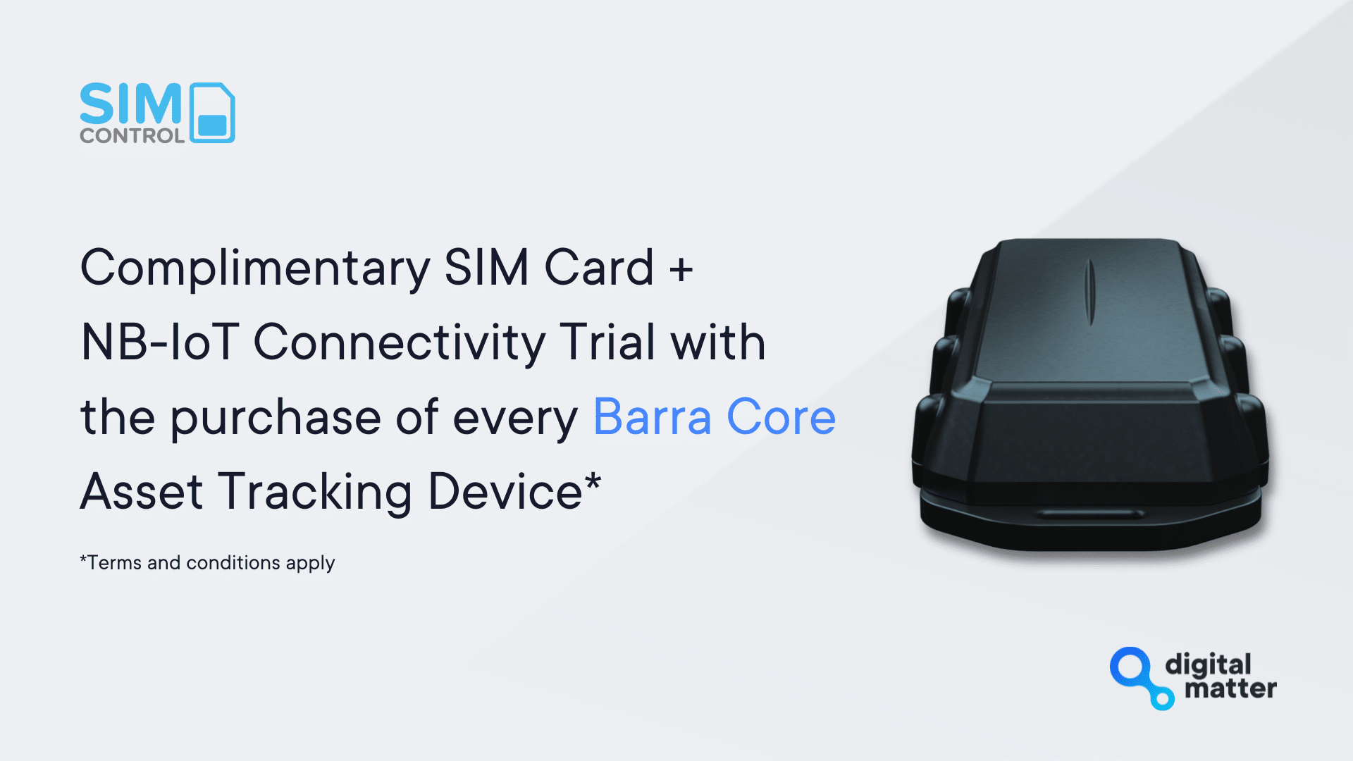 Digital Matter Barra Core x SIMcontrol Promotion South Africa